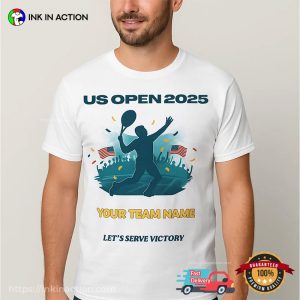 Custom US Open 2025 Lets Serve Victory Shirt 3