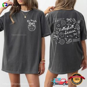 Custom Volleyball Season Comfort Colors Tee 1