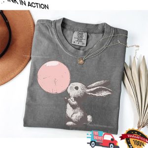 Cute Bunny And Bubblegum Comfort Colors Shirt
