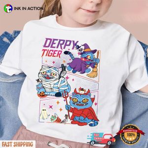 Derpy Tiger Costumes Halloween Kpop Demon Hunters Comfort Colors T-shirt