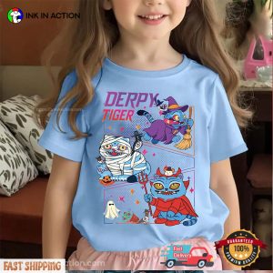 Derpy Tiger Costumes Halloween Kpop Demon Hunters Comfort Colors T-shirt