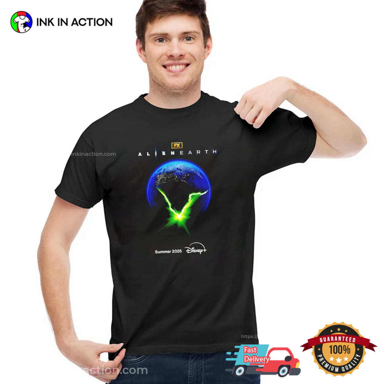 Disney Alien Earth 2025 New Horror Series T-shirt Disney Alien Earth 2025 New Horror Series T-shirt