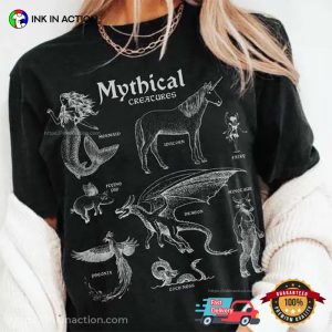 Fantasy Gothic Mythical Creatures T-shirt