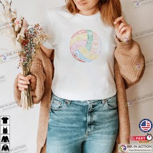 Floral Volleyball Tee
