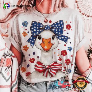 Fourth Of July Gloral Goose T-shirt Fourth Of July Gloral Goose T-shirt