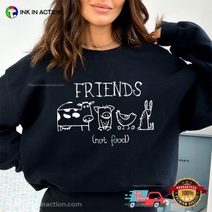Friends Not Food Funny vegetarian t shirt 3