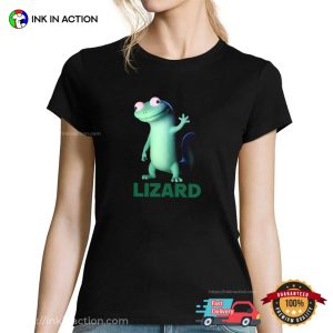 Funny Green Lizard Meme Graphic Tee 1