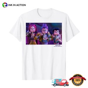 HUNTRIX Eating Ramen Funny K Pop Demon Hunters T shirt 3