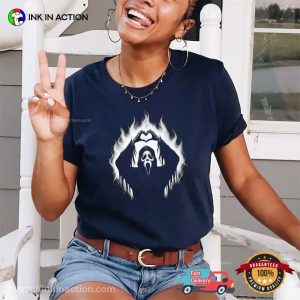 Halloween Ghostface Heart Handsign T-shirt Halloween Ghostface Heart Handsign T-shirt
