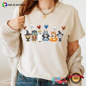 Halloween Party Bluey Mummy Costume Comfort Colors T-shirt