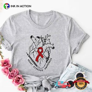 Heart Disease Awareness Heart Awareness Month T-shirt
