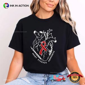Heart Disease Awareness Heart Awareness Month T-shirt Heart Disease Awareness Heart Awareness Month T-shirt