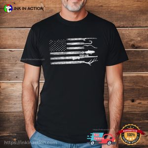 Hunting And Fishing American Flag Shirt