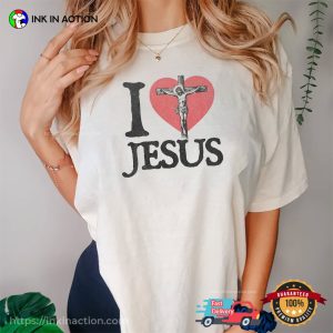 I Love Jesus Christian Faith Comfort Colors T shirt 1