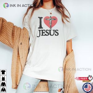 I Love Jesus Christian Faith Comfort Colors T-shirt