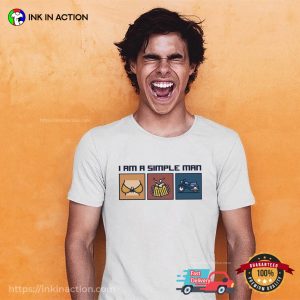 I am a simple man who love boobs beer motorcycle t shirt 1