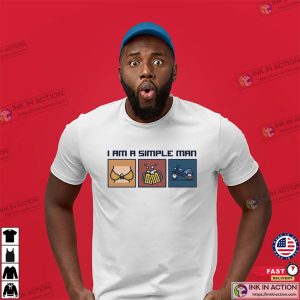 I Am A Simple Man Who Love Boobs Beer Motorcycle T-shirt