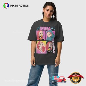 KPop Demon Hunters Mira Oversized Faded T-Shirt