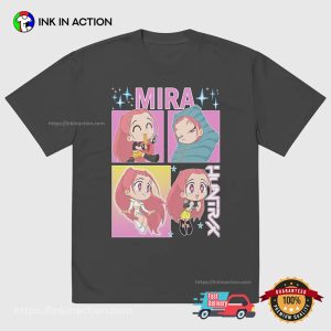KPop Demon Hunters Mira Oversized Faded T Shirt 4