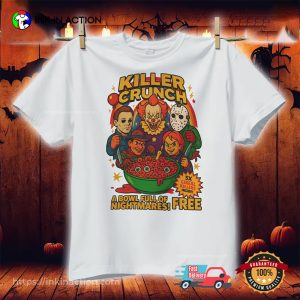 Killer Crunch Cereal Box Killer Breakfast Halloween T-Shirt