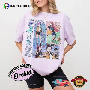 Kpop Demon Hunters Huntrix Graphic Comfort Colors Shirt 1