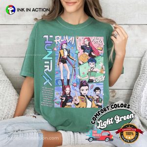 Kpop Demon Hunters Huntrix Graphic Comfort Colors Shirt