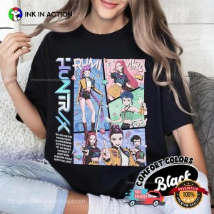 Kpop Demon Hunters Huntrix Graphic Comfort Colors Shirt 4