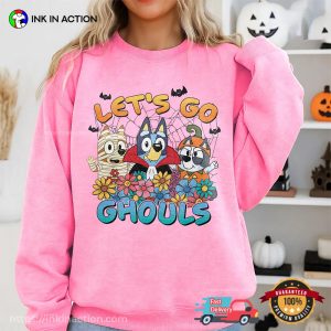 Lets Go Ghouls Bluey Friends Comfort Colors Tee