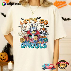Lets Go Ghouls Bluey Friends Comfort Colors Tee