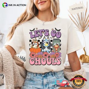Let's Go Ghouls Bluey Halloween Party Comfort Colors T shirt 2