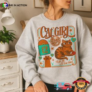 Life Of A Cat Girl Comfort Colors Tee