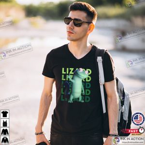Lizard Say Hi Funny Lizard Meme T shirt 3