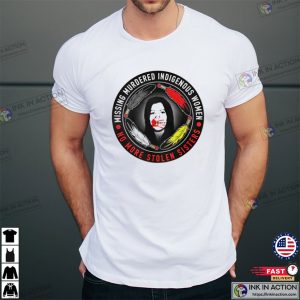 MMIW No More Stolen Sisters Feather Missing Murdered Indigenous Women T-shirt
