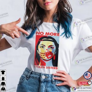 MMIW No More Stolen Sisters Red Hand T-shirt
