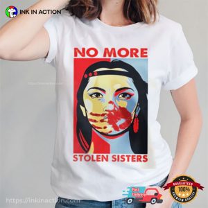 MMIW No More Stolen Sisters Red Hand T-shirt