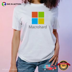Macrohard Elon Musk Microsoft Bill Gates Funny T-shirt