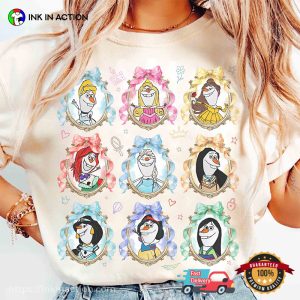 Mirror Coquette Frozen Olaf Disney Princess Comfort Colors T shirt 2