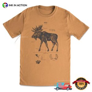 Moose Anatomy Welcome Deer Hunting Season Vintage Shirt