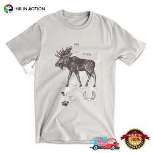 Moose Anatomy Welcome Deer Hunting Season Vintage Shirt 3