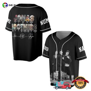 Personalized Jonas Brothers 20th Anniversary Tour Signatures Baseball Jersey