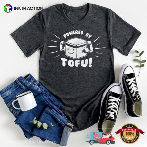 Powered by Tofu vegetarian t shirt 3