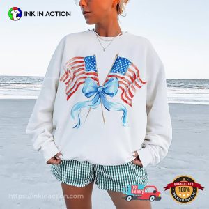 Preppy Watercolor American Flag T-shirt
