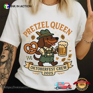 Pretzel Queen Oktoberfest Crew 2025 T shirt 1