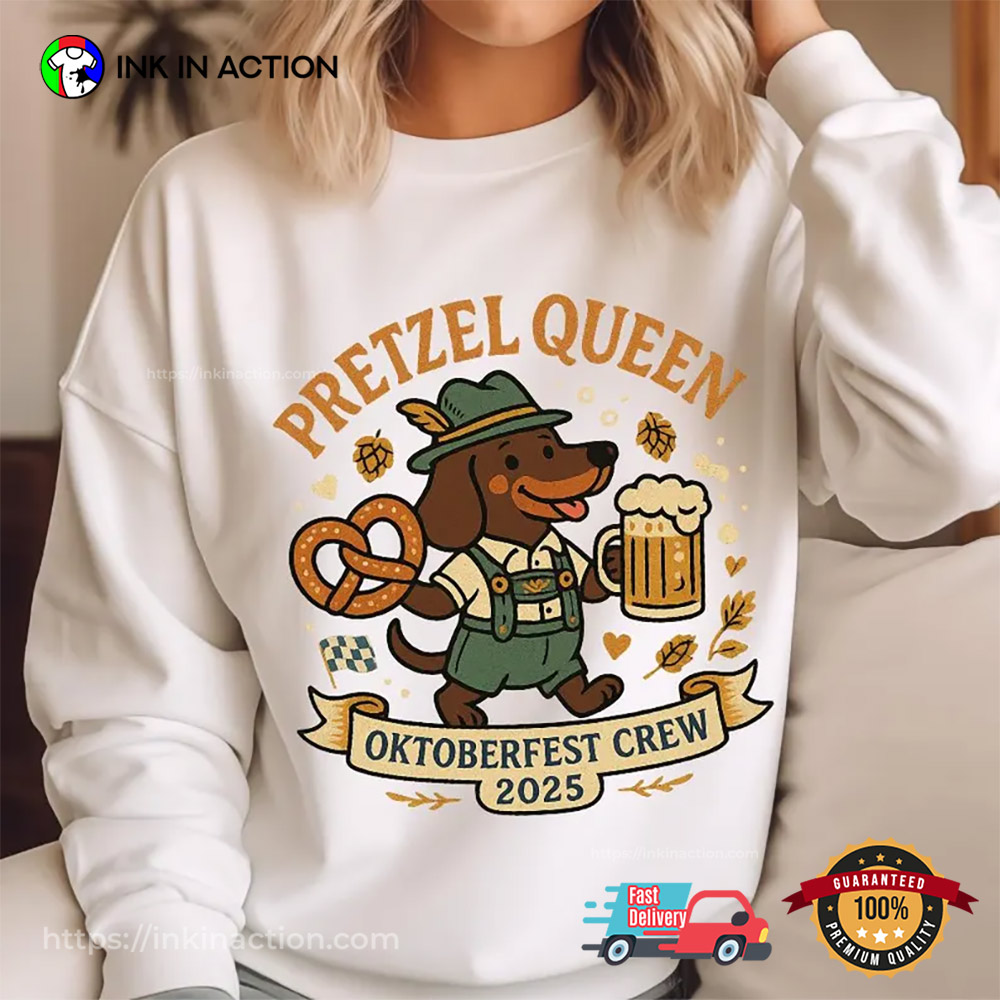 Pretzel Queen Oktoberfest Crew 2025 T-shirt Pretzel Queen Oktoberfest Crew 2025 T-shirt