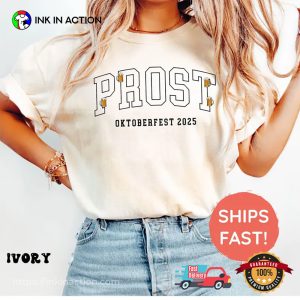 Prost Oktoberfest 2025 Drinking Beer Comfort Colors Shirt