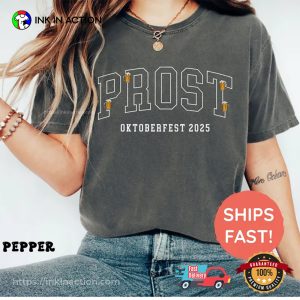 Prost Oktoberfest 2025 Drinking Beer Comfort Colors Shirt