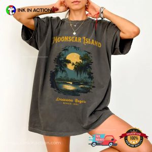 Retro Cartoon Halloween Moonscar Island Comfort Colors Shirt