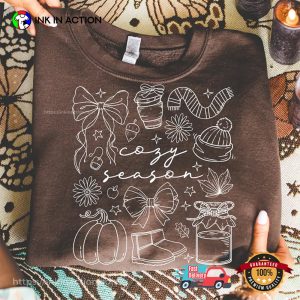 Retro Cozy Season Autumn Season T-shirt