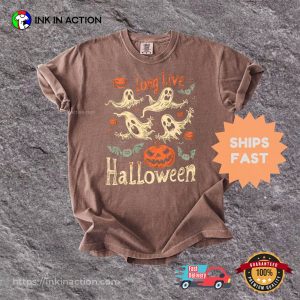 Retro Long Live Halloween Spooky Season Comfort Colors T-shirt