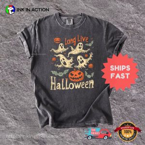 Retro Long Live Halloween Spooky Season Comfort Colors T shirt 3